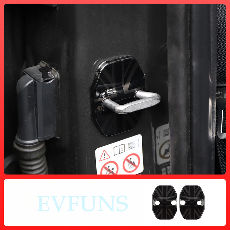 MINI F65/F66/F67 Door Lock Cover Protector Dark Flag of Rice Evfuns