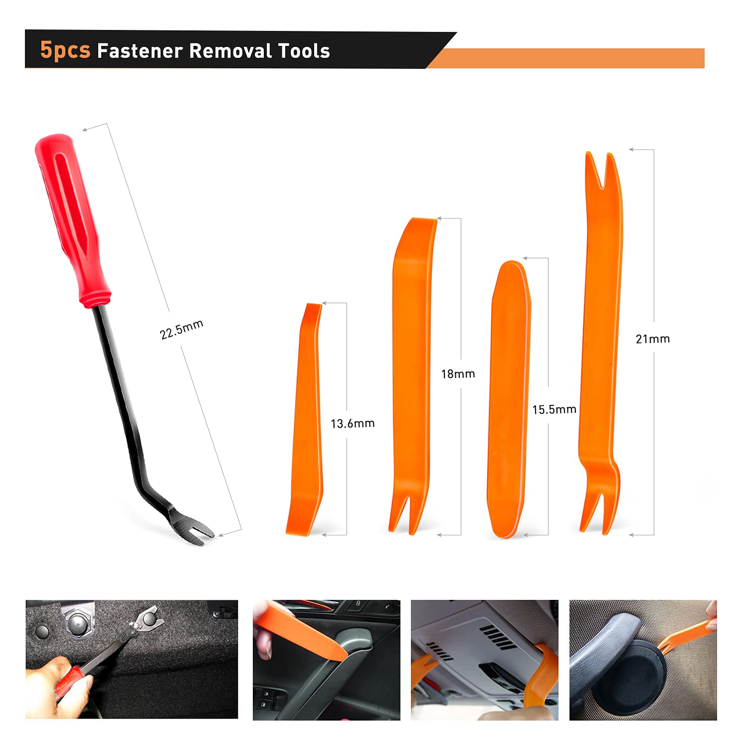 Car Fastener Clips & Removal Tool Set