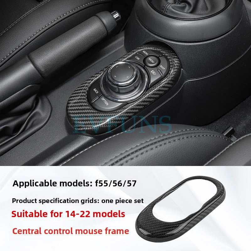 Carbon Fiber Air Vent Trim for MINI F55/F56 (2014–2021) F55/56/57 Carbon Fiber Central Control Mouse Frame Evfuns