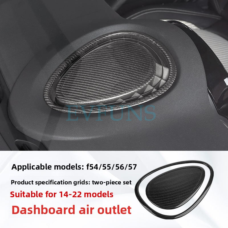 Carbon Fiber Air Vent Trim for MINI F55/F56 (2014–2021) F54/55/56/57 Carbon Fiber Dashboard Air Vent Trim Shell [Set]