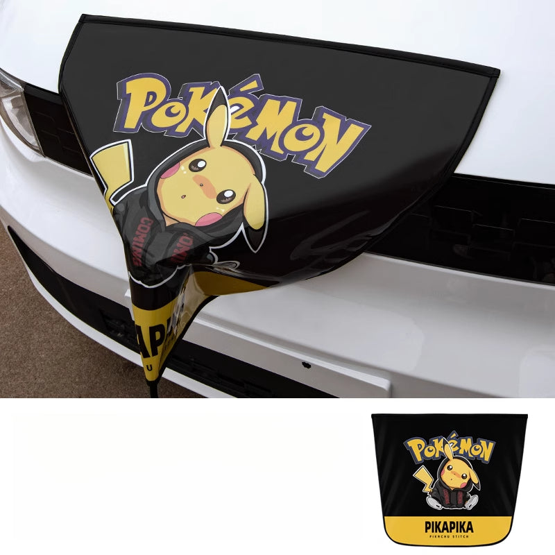 Smart # 5 EV Charging Port Rain Cover | Waterproof Protector [Full Image--Cute Pikachu] Charging Gun Rain Cover