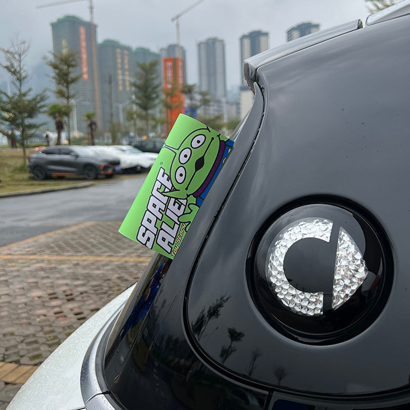 SMART Car Sticker Label – Decorative PVC Adhesive Decal (15*20cm / 8*10cm) Washable Label - Three-Eyed Boy Evfuns