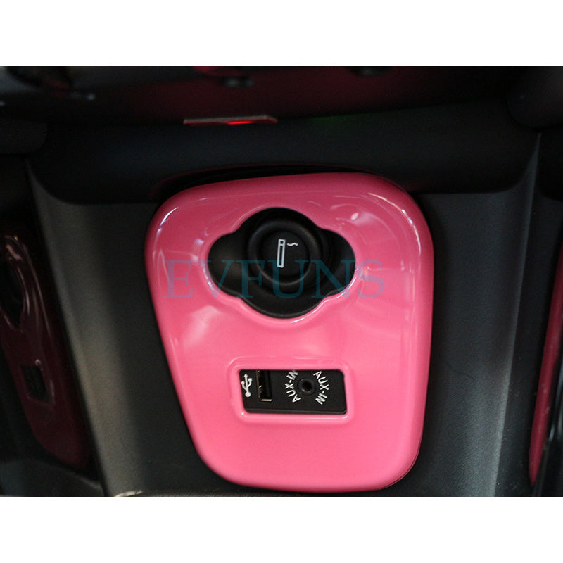 MINI Cooper F55/F56 USB Panel Trim – Cigarette Lighter Decor Sticker Evfuns