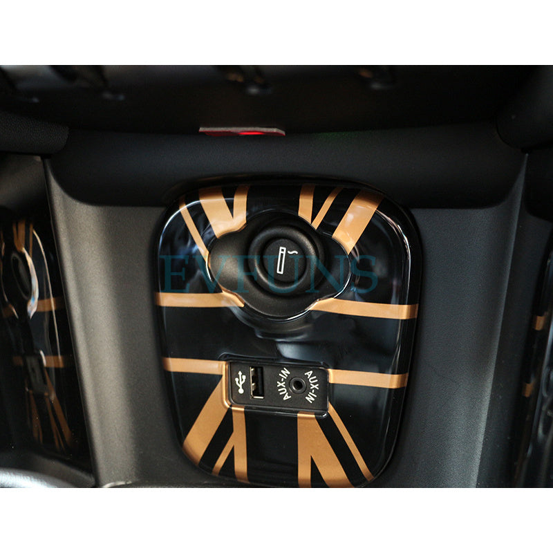 MINI Cooper F55/F56 USB Panel Trim – Cigarette Lighter Decor Sticker Evfuns