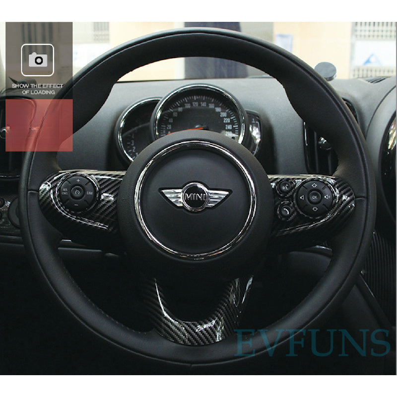 MINI Cooper F-Series Steering Wheel Trim Cover – F54/F55/F56/F60 Interior Styling Kit Evfuns