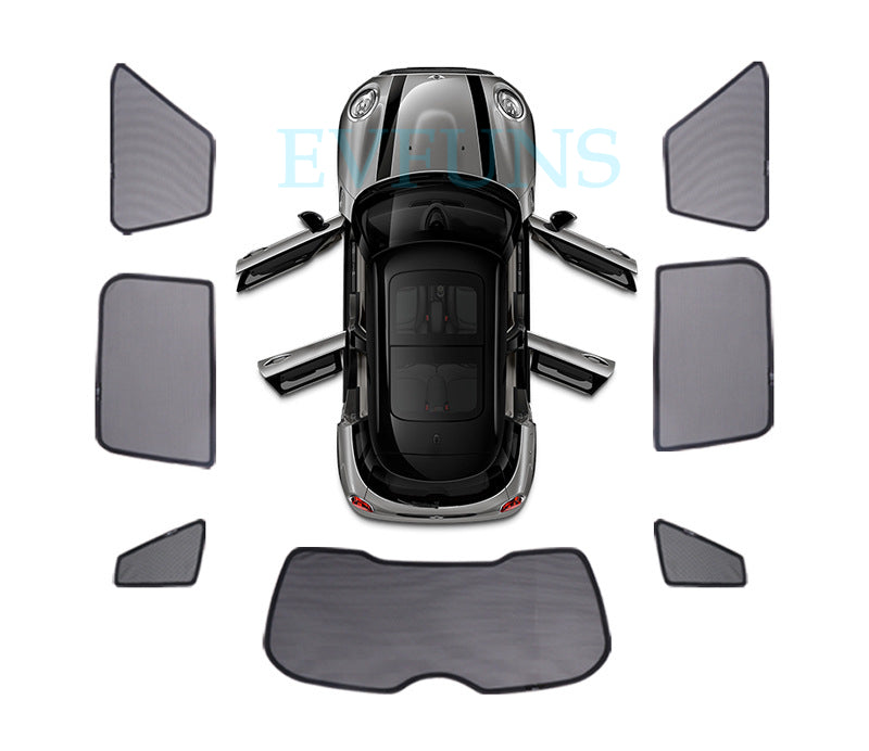 MINI Cooper Sunshade for F54 F55 F60 R60 – Magnetic Side Window Visor Evfuns