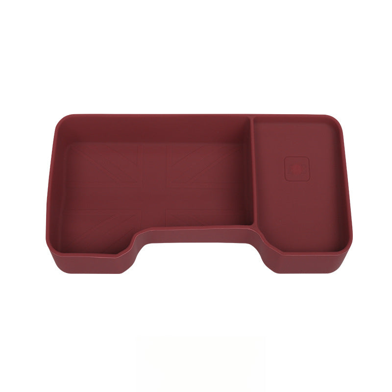 MINI J05 / U25 Silicone Center Console Liner [Burgundy] U25 Exclusive Central Control Dashboard Storage Box Evfuns