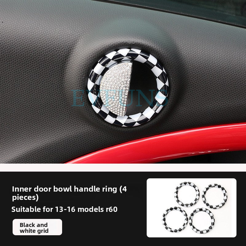 MINI Cooper Countryman R60 Dashboard Trim Cover – Interior Decoration Shell Inner Door Bowl Handle Ring (Black