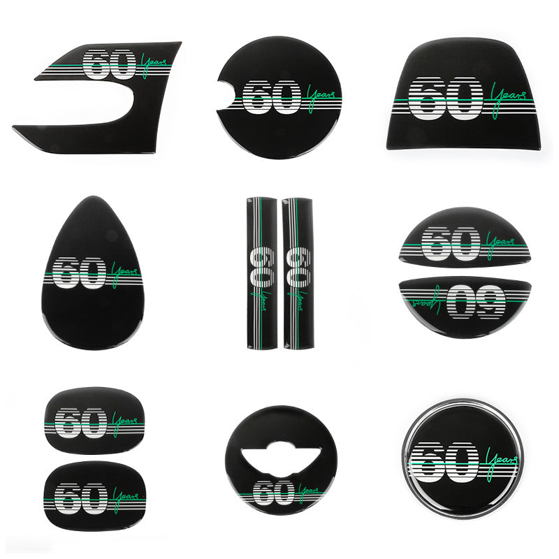MINI Cooper 60th Anniversary Interior 3D Gel Sticker – F55/F56 Trim Decoration Evfuns