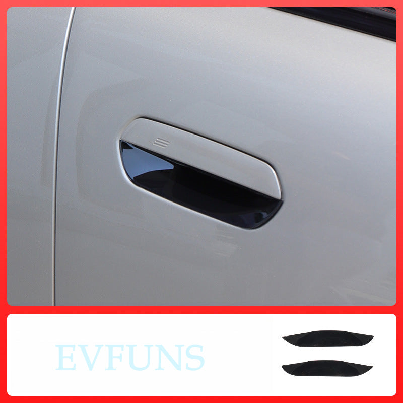 MINI J05/J01/U25 Door Handle Bowl Protector J01/J05/U25 [Piano Black] One-Pair Package Evfuns