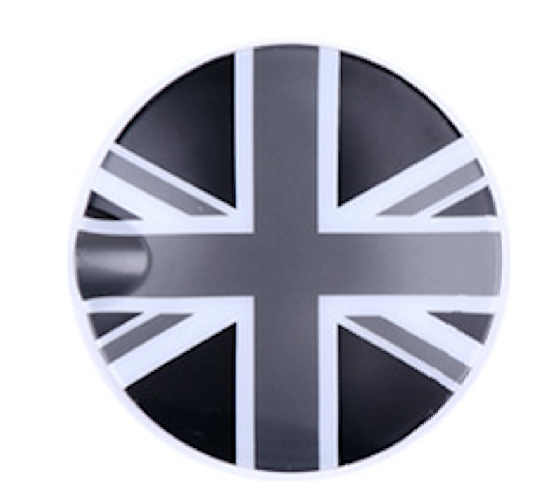 MINI Cooper F55/F56 Fuel Tank Cap Cover – Decorative Trim Shell Gray White Union Flag Evfuns