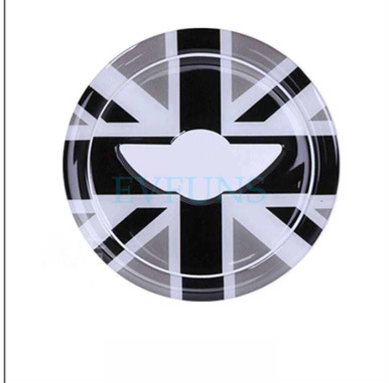 MINI Cooper R56 R60 Steering Wheel 3D Gel Sticker – Dome Emblem Decal Gray Rice Style / as Shown in the Picture Evfuns