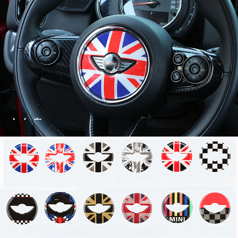 MINI Cooper 3D Steering Wheel Gel Sticker – Interior Trim for F/R Series Evfuns