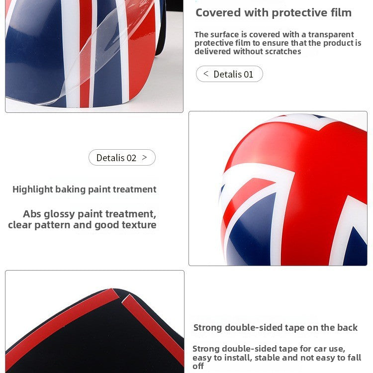 MINI R50 R52 R53 Rearview Mirror Trim Covers – Cooper ONE Mirror Decor Evfuns