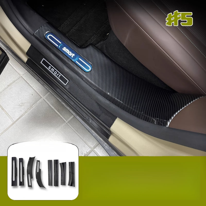 Smart#5 Car Door Sill Protectors – Carbon Fiber Style Anti