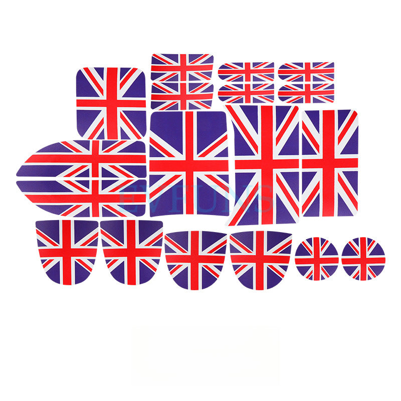 MINI JCW / Countryman U25 Leather Anti-Slip Cup Holder & Door Slot Mats [Redmi] 18-piece set/Applicable to U25 Evfuns