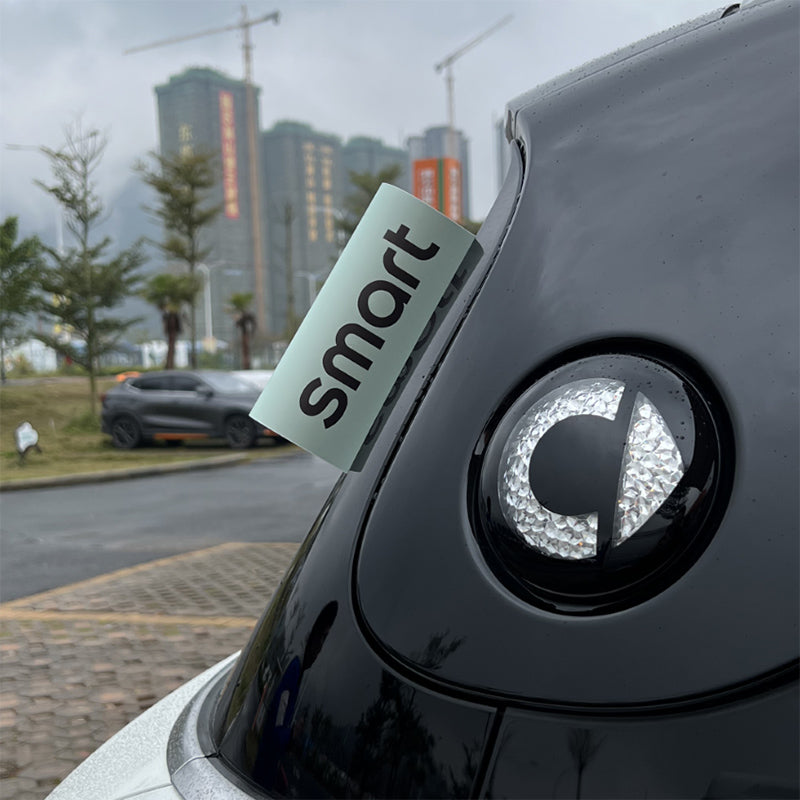 SMART Car Sticker Label – Decorative PVC Adhesive Decal (15*20cm / 8*10cm) Washable Label - Smart [Time Green] Evfuns