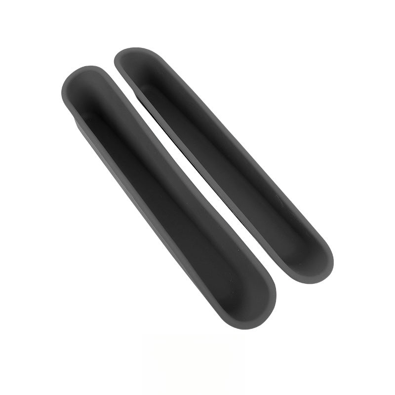 MINI Electric J01 Rear Seat Storage Box – Soft Silicone Organizer for Cooper EV [Black]] Evfuns