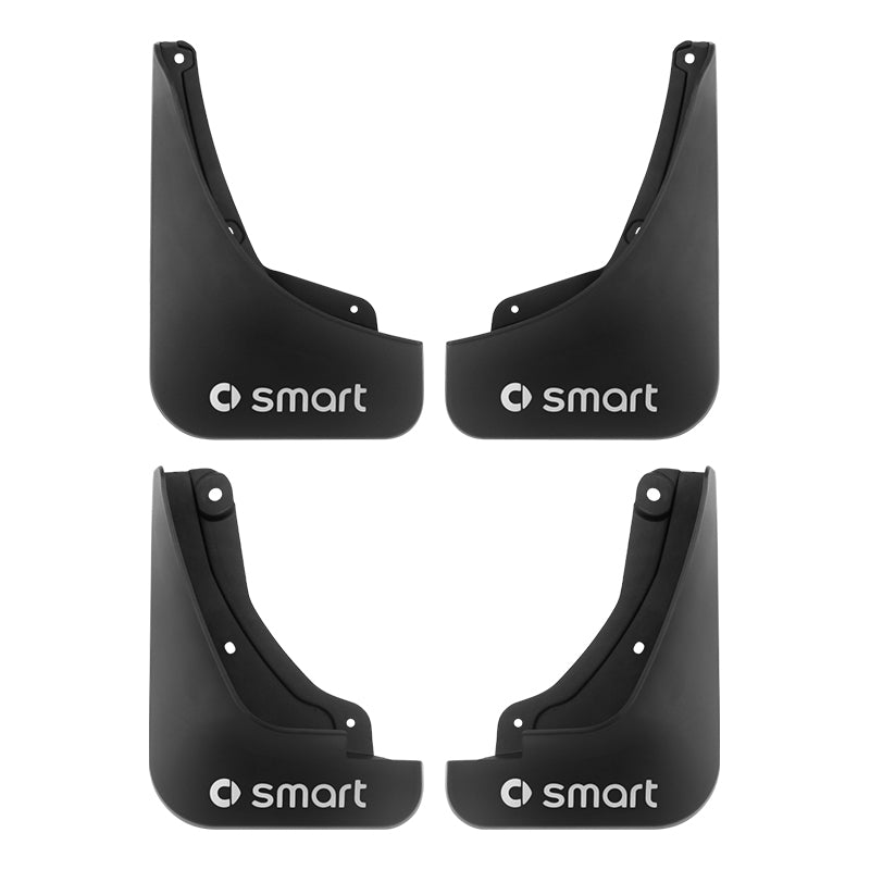 SMART # 1 / # 3 Mud Flaps – Front & Rear Fender Splash Guards Custom Fit smart#1 fender [with standard model] Evfuns
