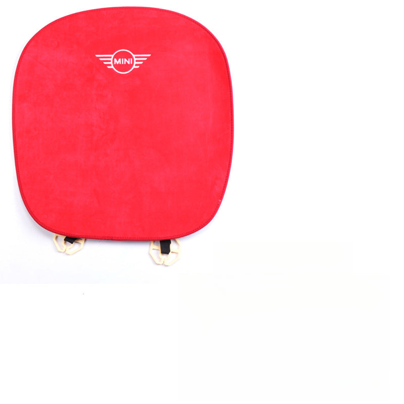 MINI Cooper Countryman Winter Plush Seat Cushion Set – 3PCS Warm Interior Pad Front row single cushion (red) one piece