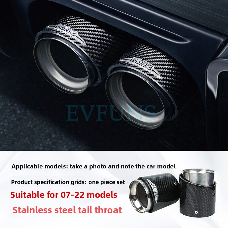 Carbon Fiber Air Vent Trim for MINI F55/F56 (2014–2021) F Series Carbon Fiber Tail Pipe [One Piece] Please Note the Car