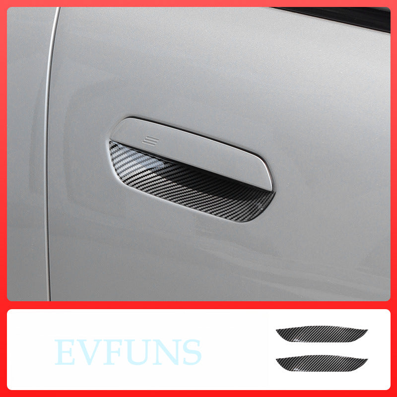 MINI J05/J01/U25 Door Handle Bowl Protector J01/J05/U25 [Carbon Fiber Pattern] One-Pair Package Evfuns