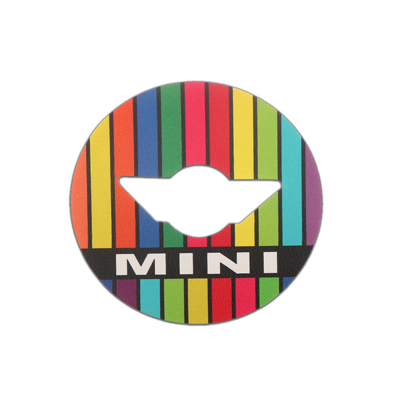 MINI J01/U25/F65 Steering Wheel Trim Sticker – Electric Interior Upgrade 【Rainbow Strips】 Evfuns