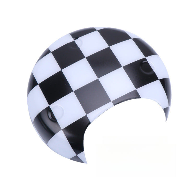 MINI R55/R56/R60 Tachometer Trim Cover Mini Tachometer [Black and White Plaid]] Evfuns