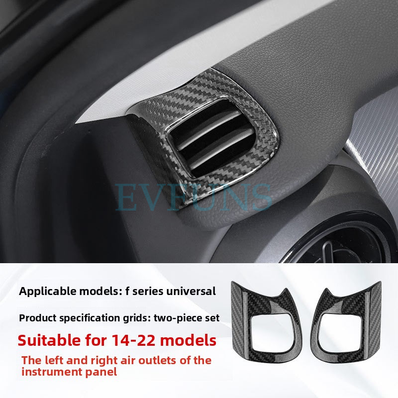 Carbon Fiber Air Vent Trim for MINI F55/F56 (2014–2021) F Series Universal Carbon Fiber Dashboard Left and Right Air