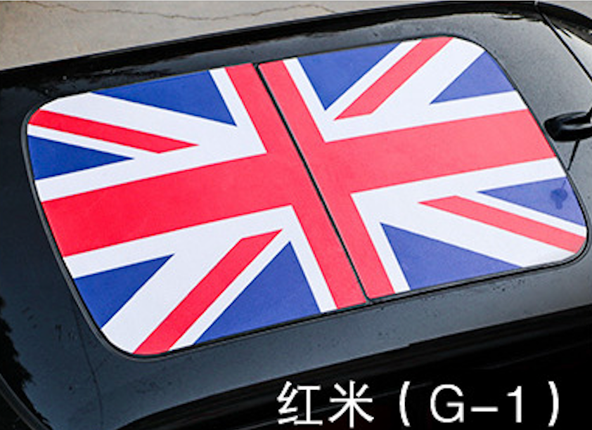 MINI Cooper Roof Sunroof Decal – Union Jack Perforated Roof Sticker for Countryman & More G1 Redmi Evfuns