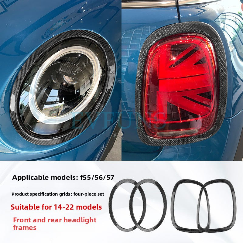 Carbon Fiber Air Vent Trim for MINI F55/F56 (2014–2021) F55/56/57 carbon fiber front and rear headlight frames [set
