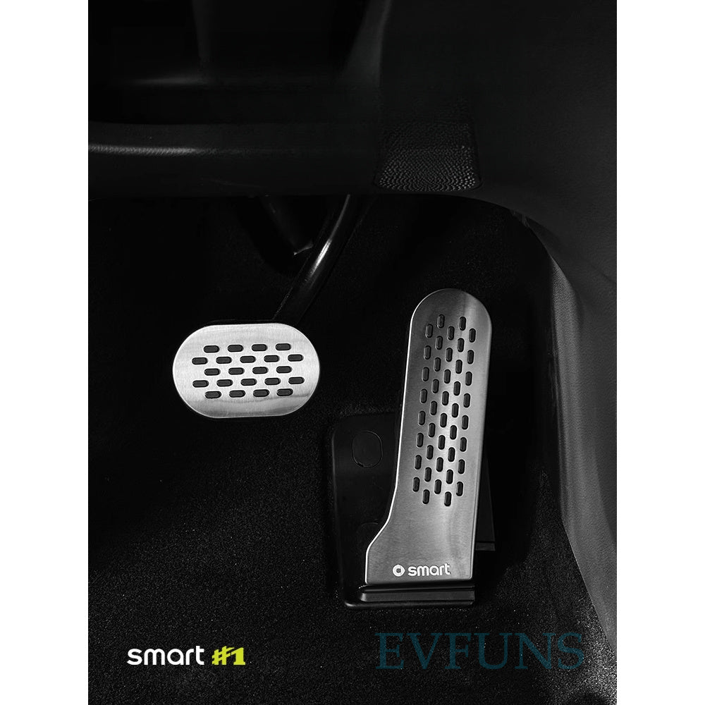 Smart # 1 Stainless Steel Pedal Covers | Brake & Accelerator Upgrade Evfuns
