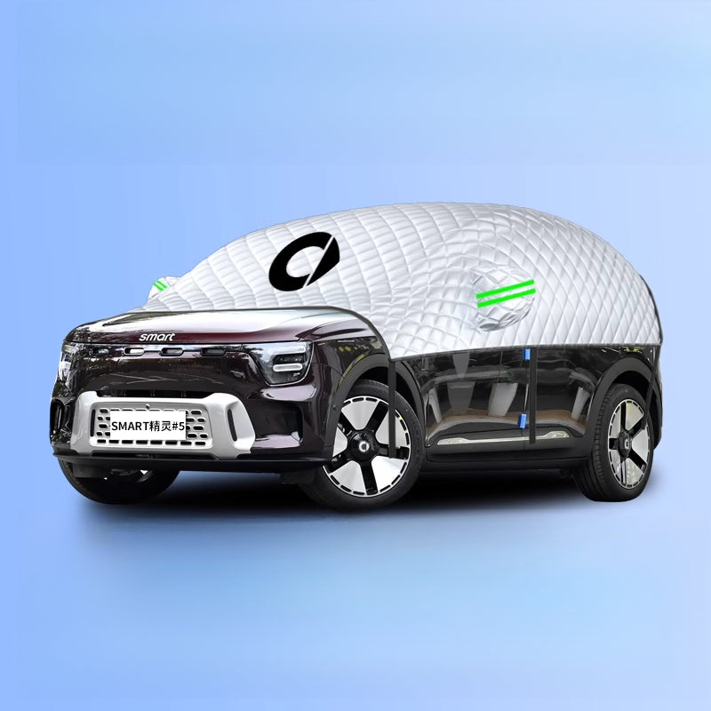 Smart # 5 Windshield Snow Cover | Frost & Sun Protection Car Cover SMART #5 dedicated [upgraded full coverage]★With