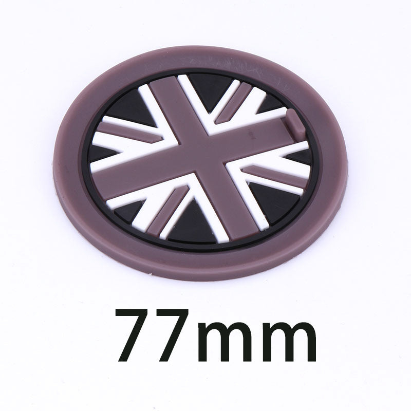 MINI Cooper F55 F56 F60 Cup Holder Anti-Slip Silicone Mat Gray Rice Style [77mm] Evfuns