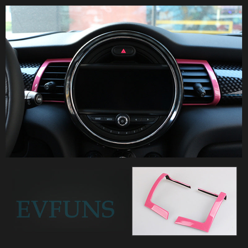 MINI Cooper F55/F56 Dashboard Air Vent Trim Cover Pink / as Shown in the Picture Evfuns