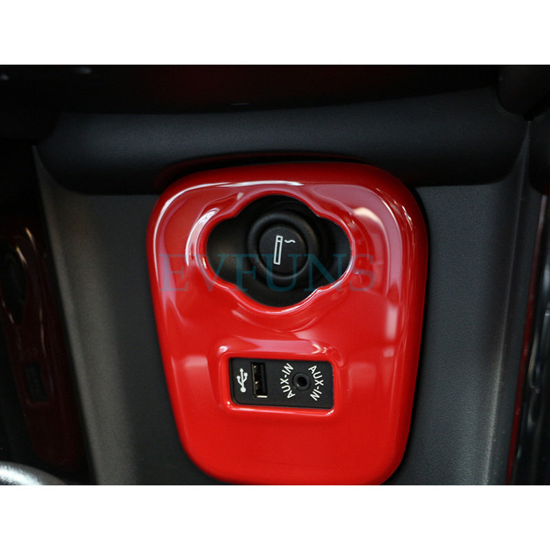 MINI Cooper F55/F56 USB Panel Trim – Cigarette Lighter Decor Sticker Evfuns