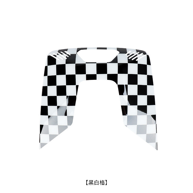 MINI Cooper Interior Reading Light Trim – For 2024 J01 J05 U25 Models [Black and White Grid] J01 J05 U25 F66 F65