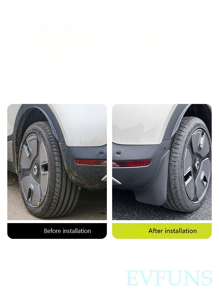 SMART # 1 / # 3 Mud Flaps – Front & Rear Fender Splash Guards Custom Fit Evfuns