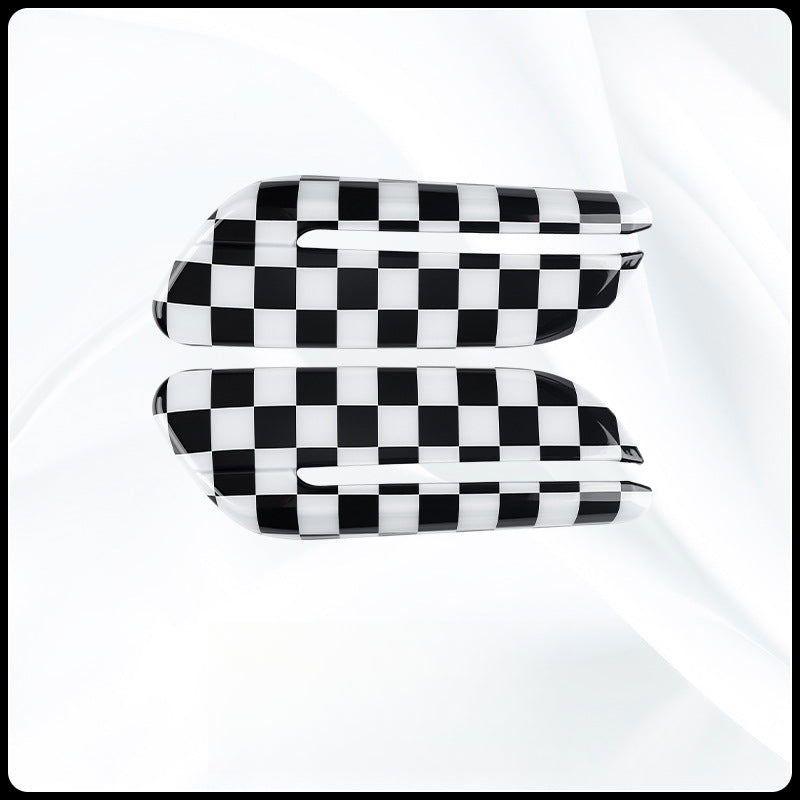 MINI ONE COOPER Camden 2022 Turn Signal Fender Trim Cover 2022 Model F55/56/57 Fender Decoration Shell [Black Gold Rice