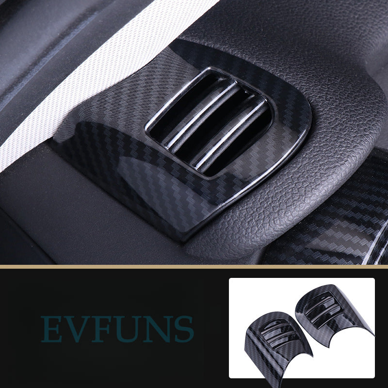 MINI Cooper F55/F56 Carbon Fiber Air Vent Trim – Interior Upgrade Cover F55/F56 A-pillar air vent cover pair Evfuns