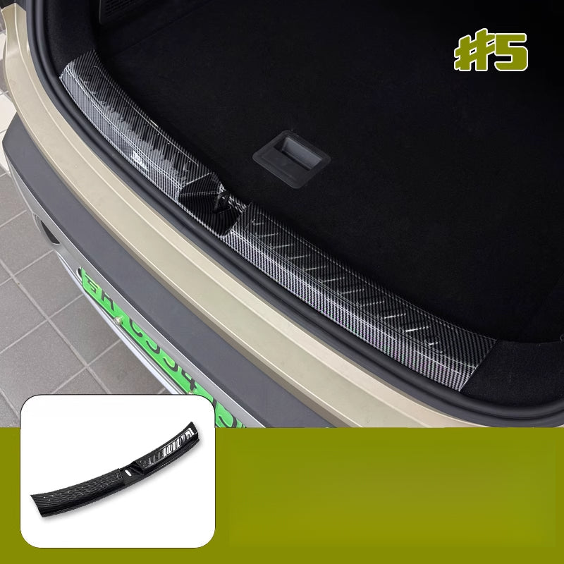 Smart#5 Car Door Sill Protectors – Carbon Fiber Style Anti