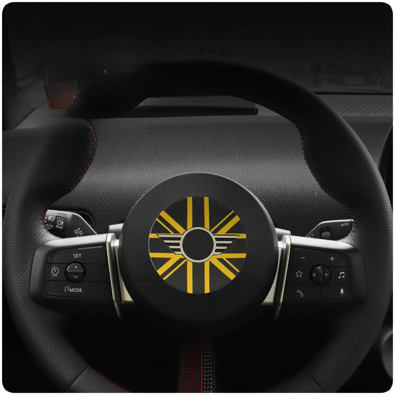MINI J01/U25/F65 Steering Wheel Trim Sticker – Electric Interior Upgrade Evfuns