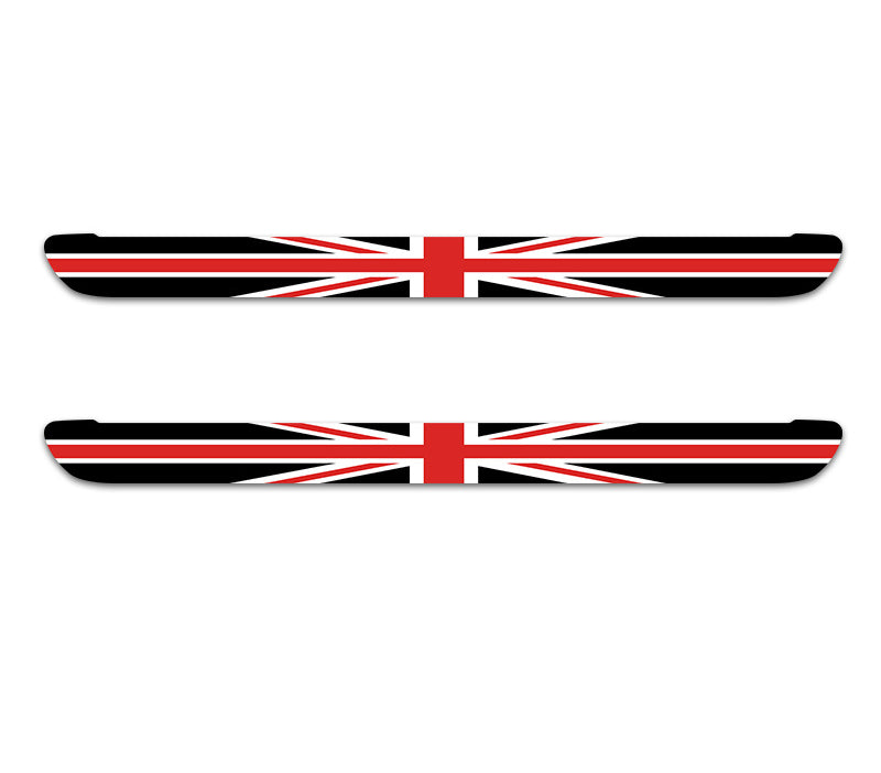 MINI Cooper Door Sill Scuff Plate Stickers | F54 F55 F56 F60 Threshold Trim White and black rice style (F56_F57)