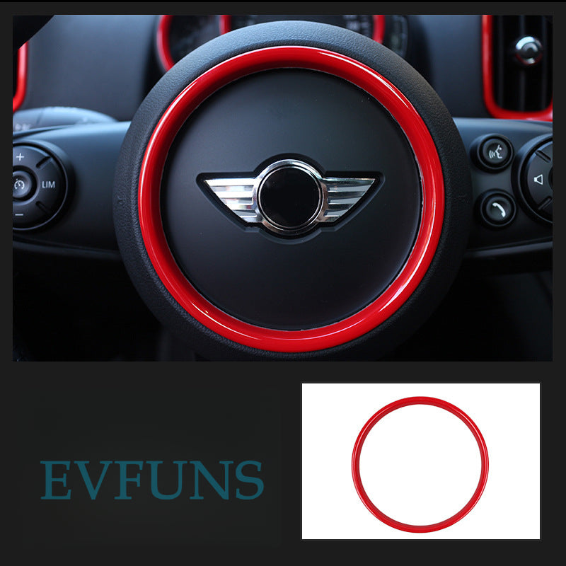 MINI Countryman F60 Air Vent Dashboard Trim – Interior Upgrade [Steering wheel] Red Evfuns