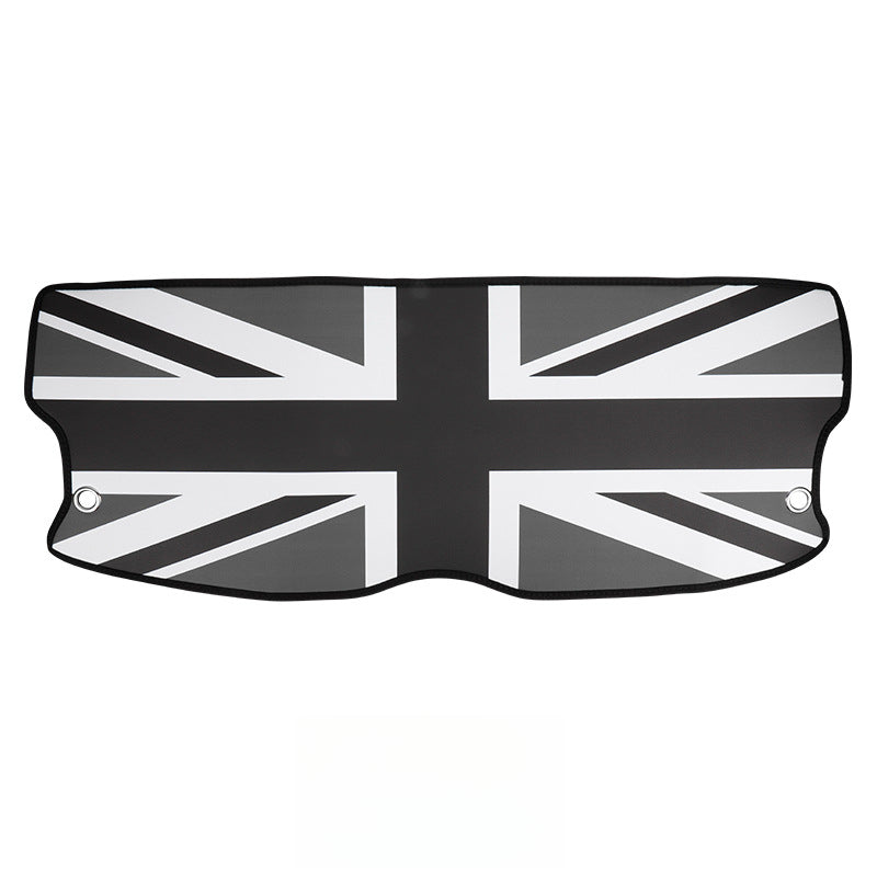 MINI J01 J05 ACEMAN Rear Trunk Privacy Cover & Leather Back Window Mat [Gray Rice] Suitable for J05 Evfuns