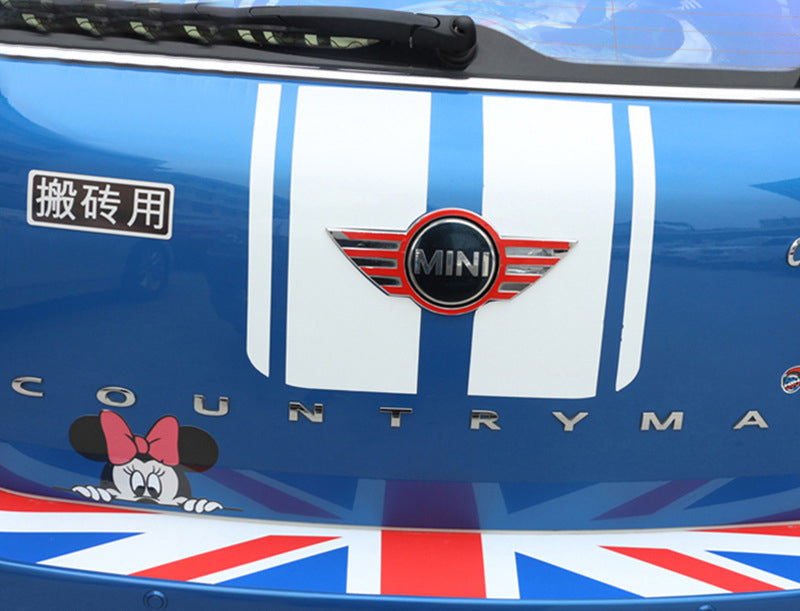 Mini Countryman Trunk Metal Sticker – Rear Tailgate Decorative Emblem Evfuns