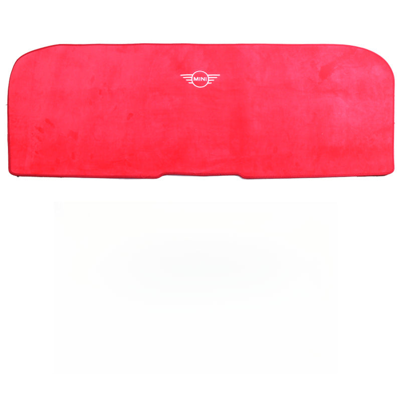MINI Cooper Countryman Winter Plush Seat Cushion Set – 3PCS Warm Interior Pad Rear one-piece mat (red) single piece