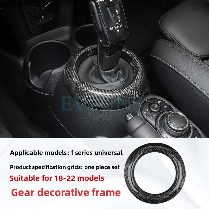 Carbon Fiber Air Vent Trim for MINI F55/F56 (2014–2021) F Series Universal Carbon Fiber Gear Shift Trim Frame Evfuns