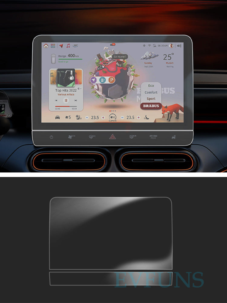 Smart # 1 Interior TPU Protective Film | Screen Console & Gear Panel Cover Smart # 1 Interior TPU Film [Complete