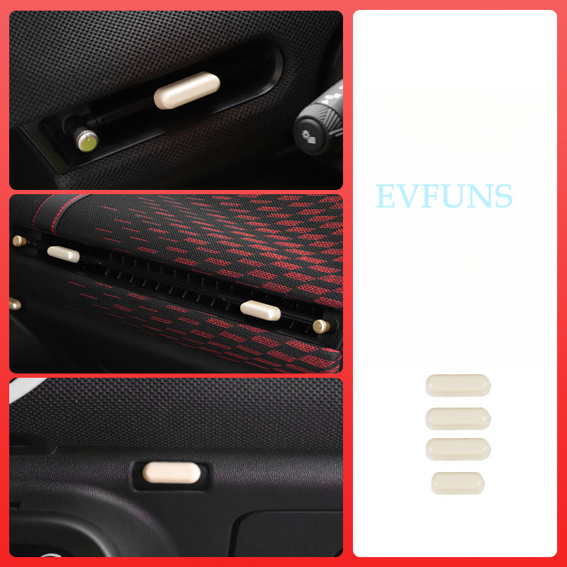 MINI J01 / J05 Seat Adjustment Button Cover – Interior Trim for Cooper EV J01/J05 [Cream White] Air Conditioner